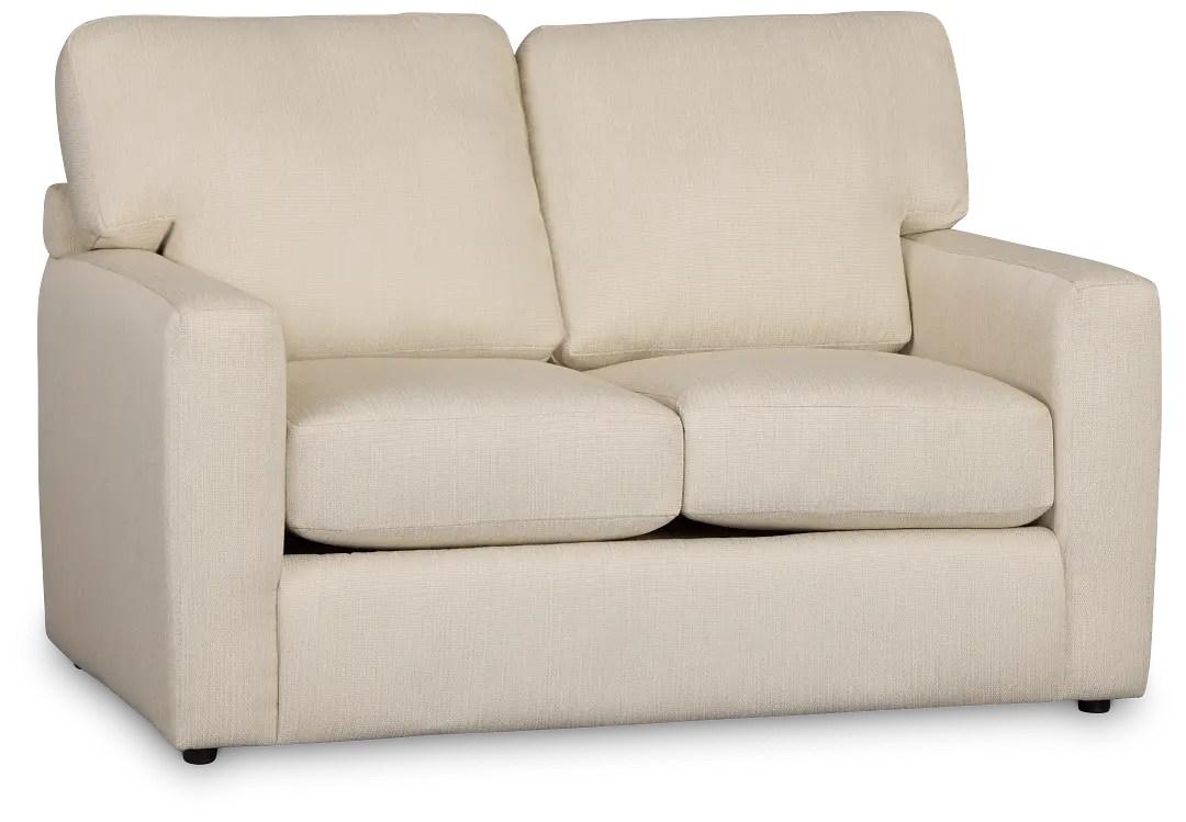 Rhodes Beige Fabric Loveseat Rhodes Beige Fabric Loveseat