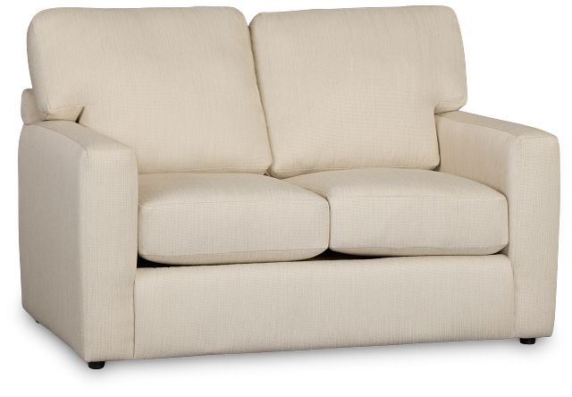 Rhodes Beige Fabric Loveseat