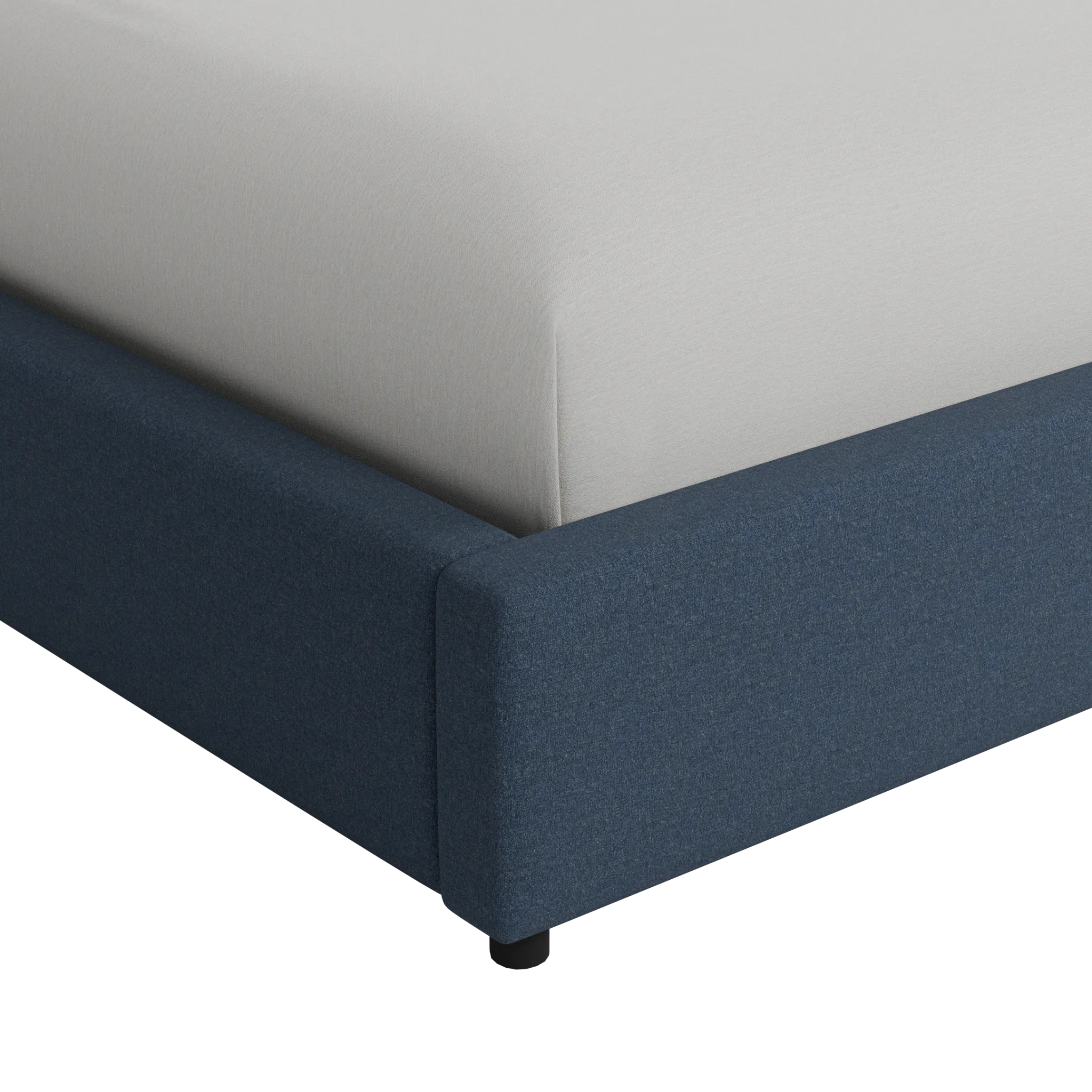 Grayton Maguire Blue 44" Upholstered Platform Bed