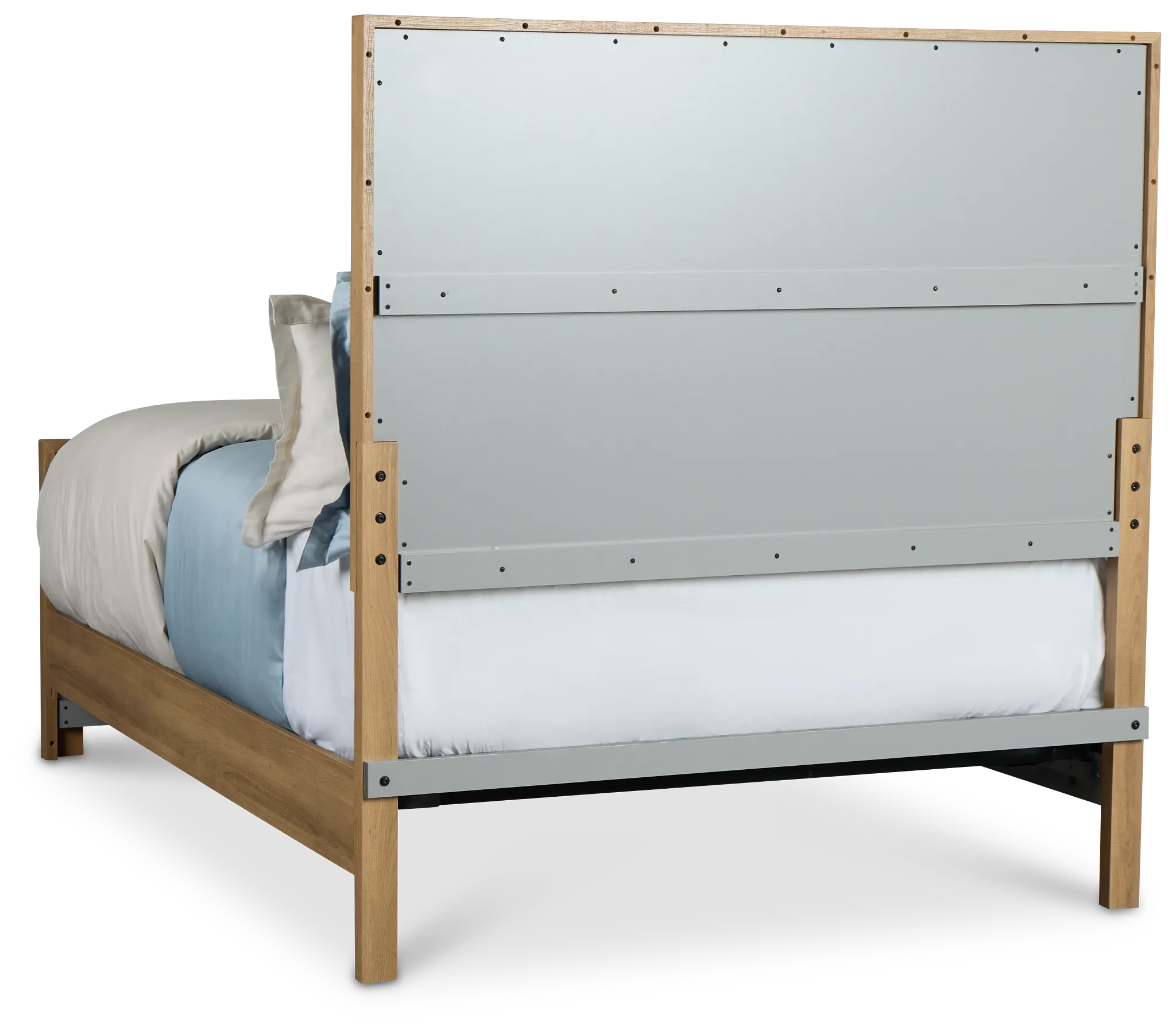 Delray Light Tone Panel Bed
