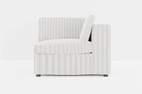 Destin Sea Lane Light Gray Fabric Corner Chair