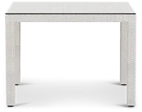 Bahia White 40" Square Table