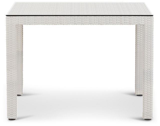 Bahia White 40" Square Table