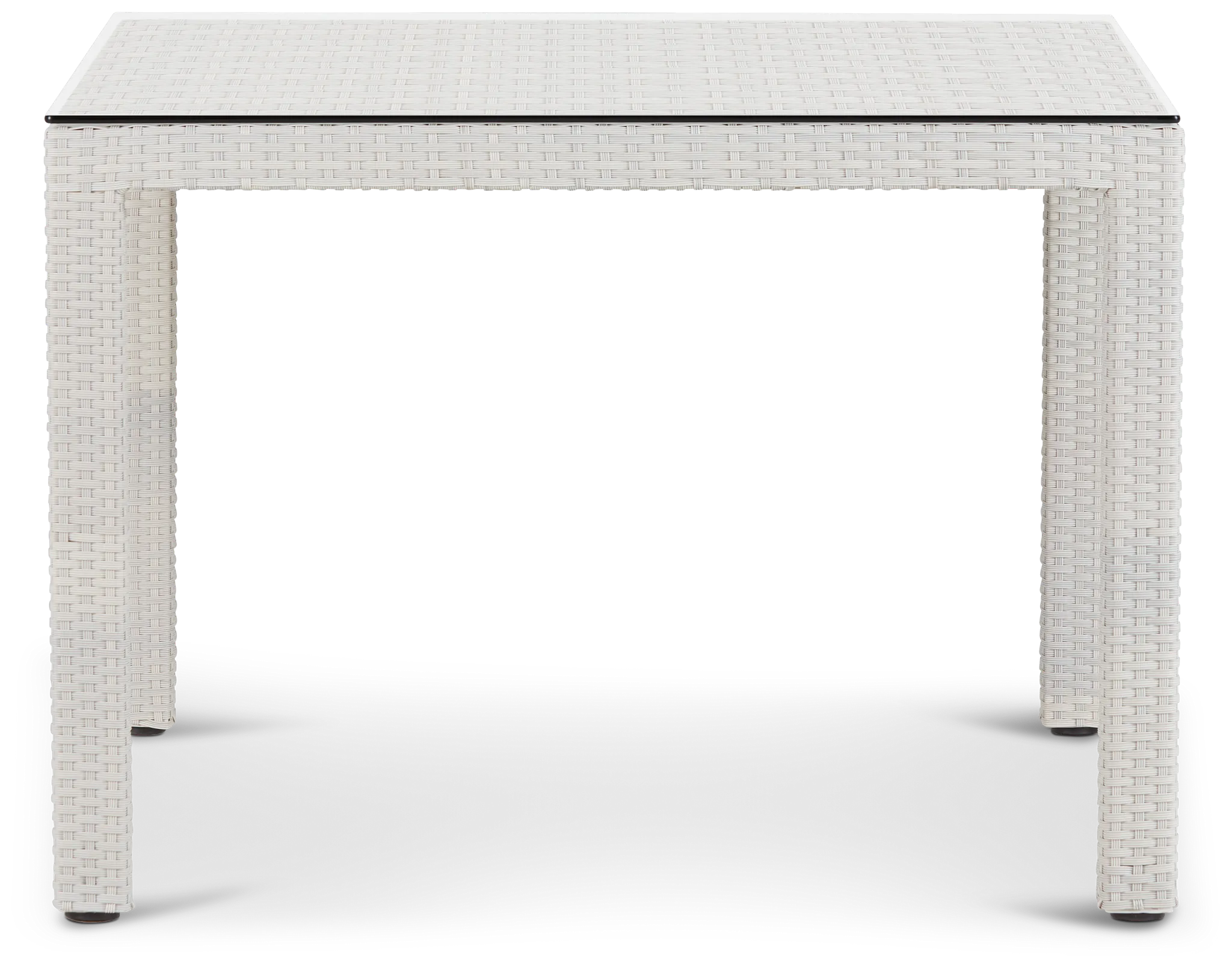 Bahia White 40" Square Table