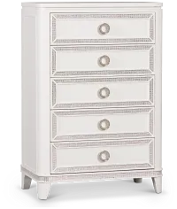 Milan White Youth Drawer Chest