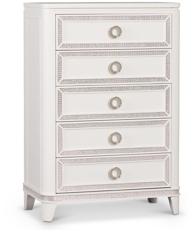 Milan White Youth Drawer Chest