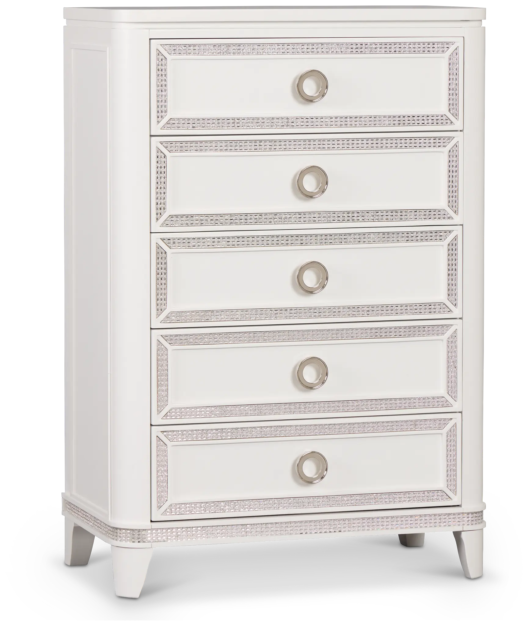 Milan White Youth Drawer Chest Milan White Youth Drawer Chest
