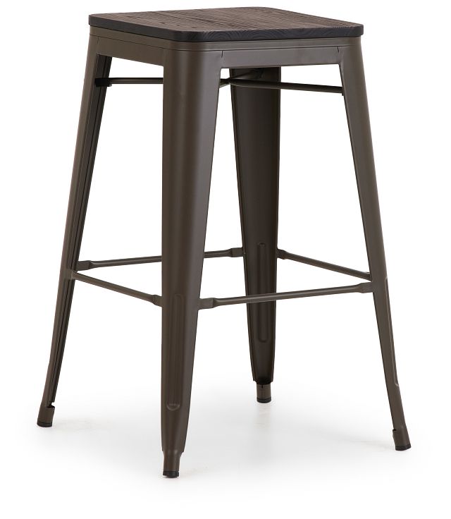 Beck Dark Tone Square 30" Barstool