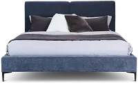 Emit Dark Blue Uph Panel Bed