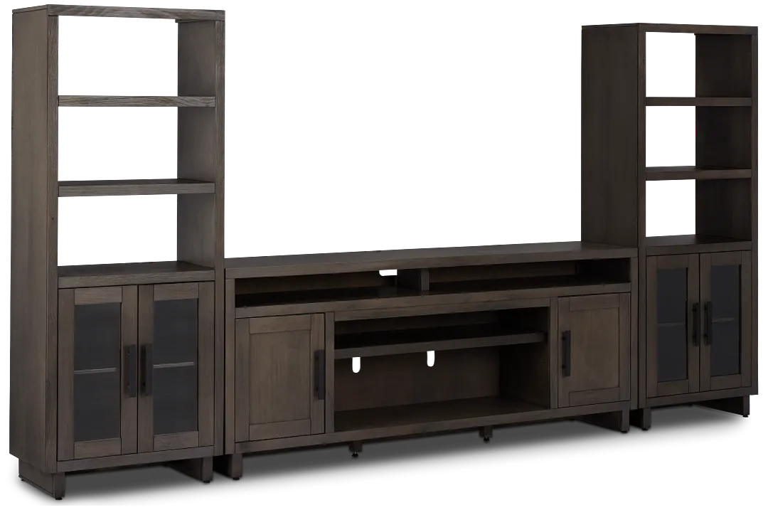 Richmond Gray 80" Door Entertainment Wall