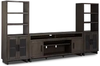 Richmond Gray 80" Door Entertainment Wall