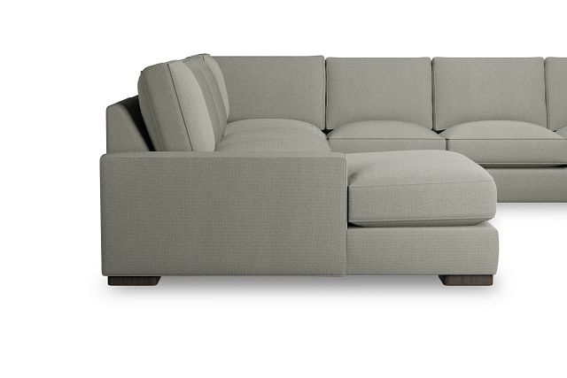 Edgewater Delray Pewter Large Left Chaise Sectional