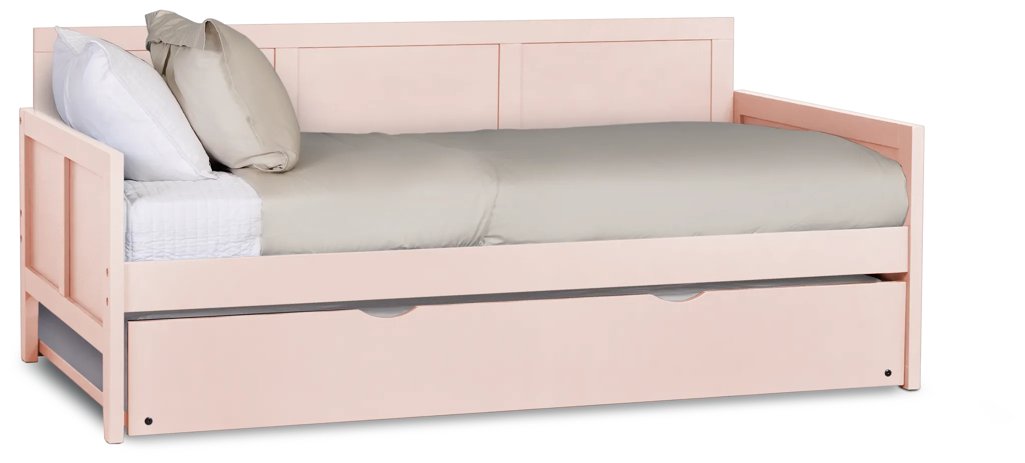 Charleston Pink Panel Trundle Bed