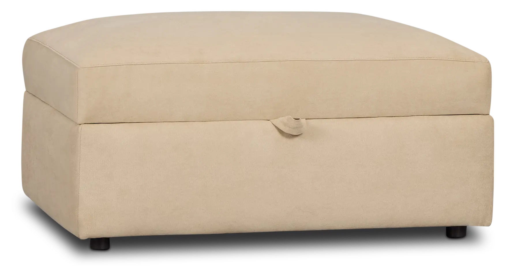 Hudson Beige Fabric Storage Ottoman Hudson Beige Fabric Storage Ottoman