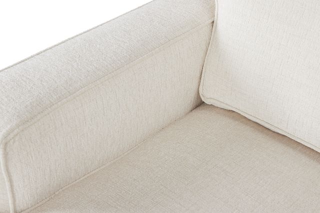 Andie White Fabric Large Right Chaise Sectional