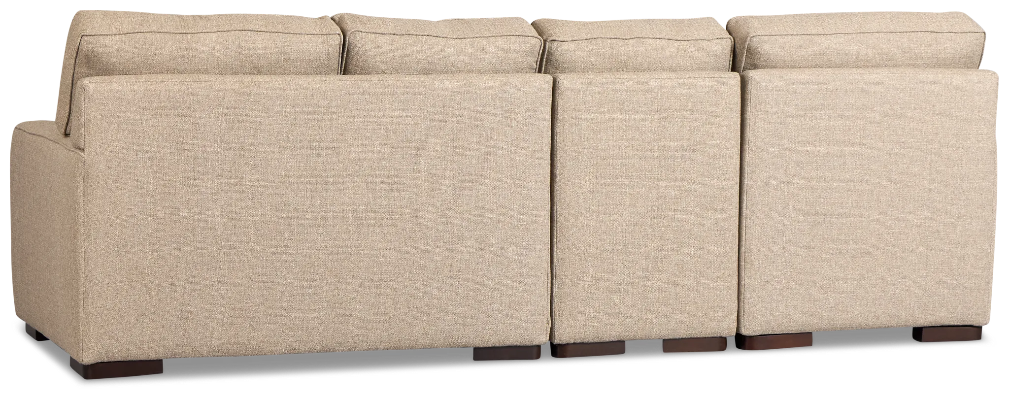 Sinclair Brown Fabric Medium Left Chaise Sectional