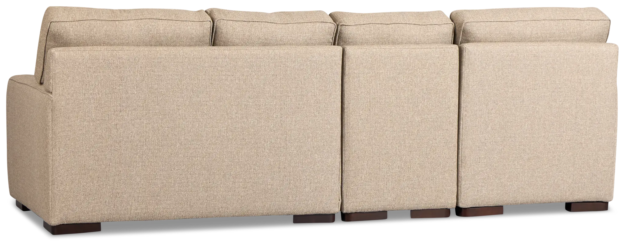 Sinclair Brown Fabric Medium Left Chaise Sectional Sinclair Brown Fabric Medium Left Chaise Sectional