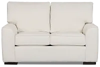 Sinclair Light Beige Fabric Loveseat