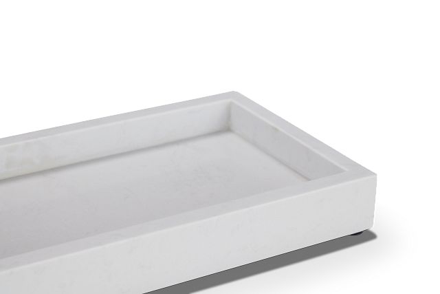 Candice White Marble Tray