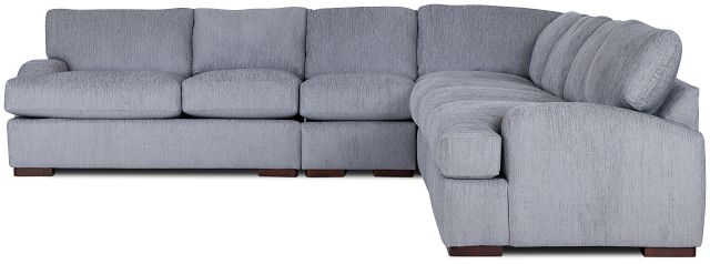 Alpha Light Gray Fabric Large Two-arm Sectional (2)