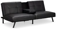 Andes Black Micro Sofa Futon