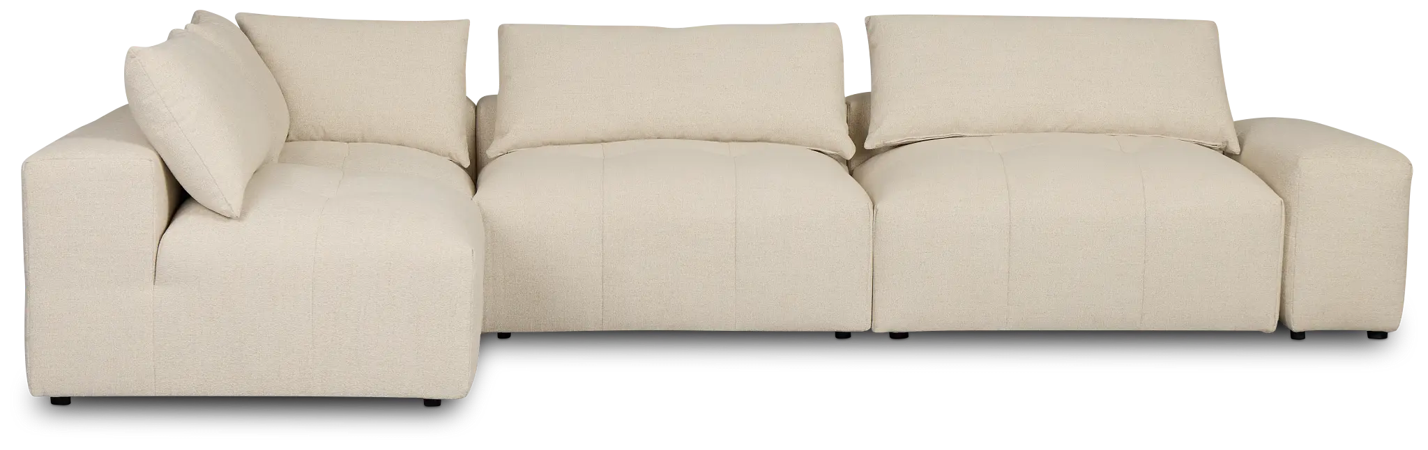 Remi Light Beige Fabric 5-piece Modular Sectional Remi Light Beige Fabric 5-piece Modular Sectional
