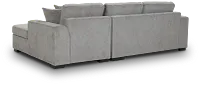 Blakely Gray Fabric Small Right Chaise Storage Sleeper Sectional