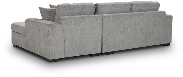 Blakely Gray Fabric Right Chaise Storage Sectional