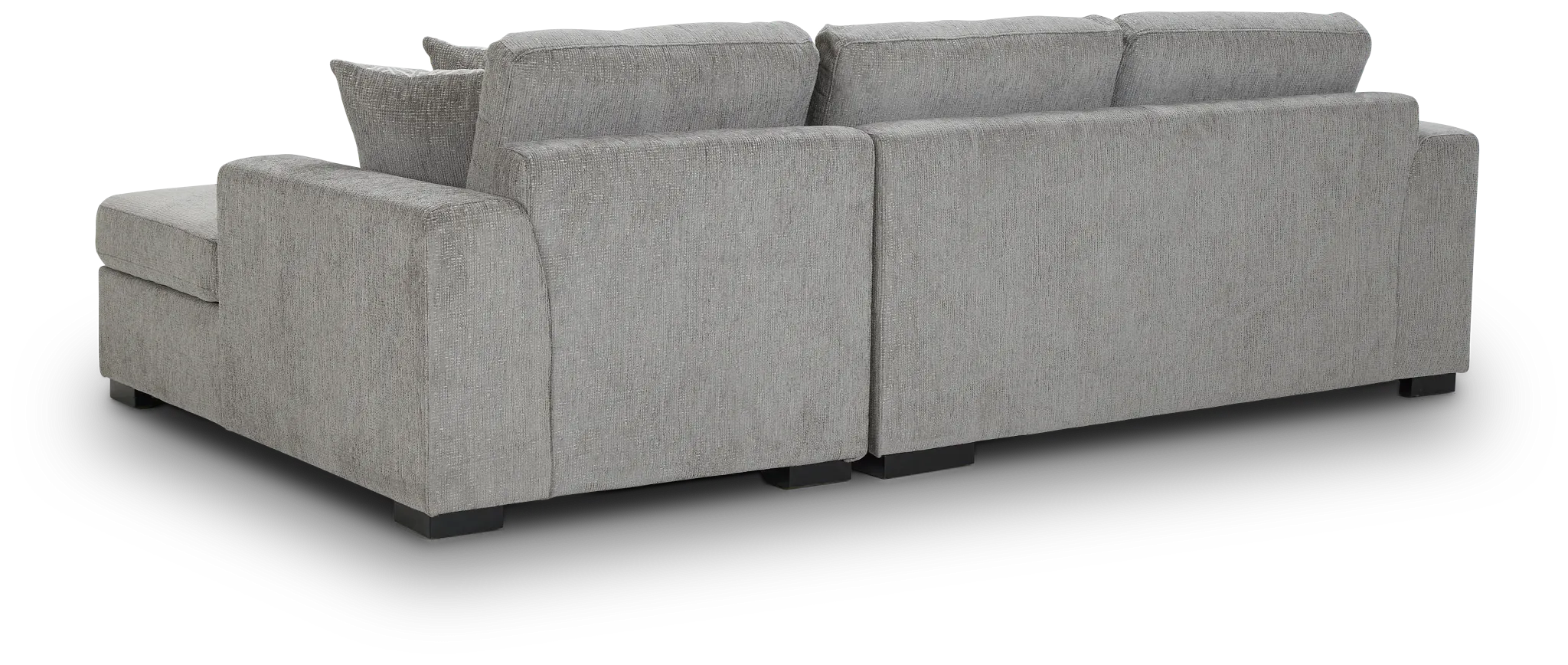 Blakely Gray Fabric Right Chaise Storage Sectional