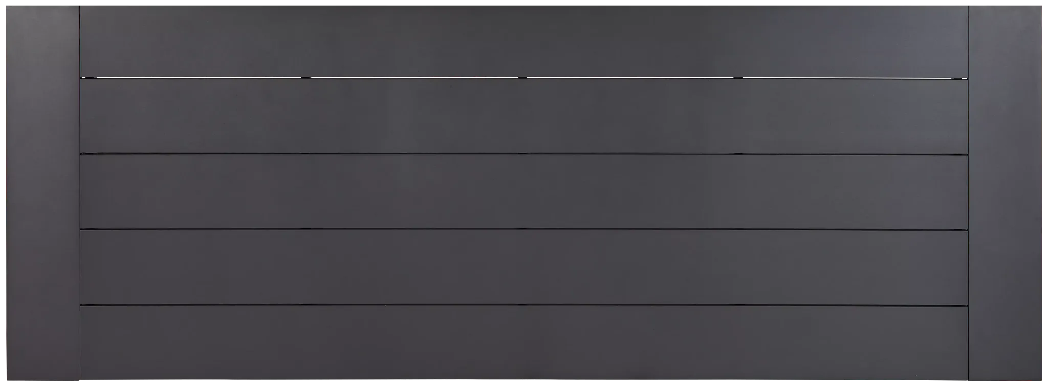 Linear Dark Gray 110" Aluminum Table & 4 Sling Side Chairs