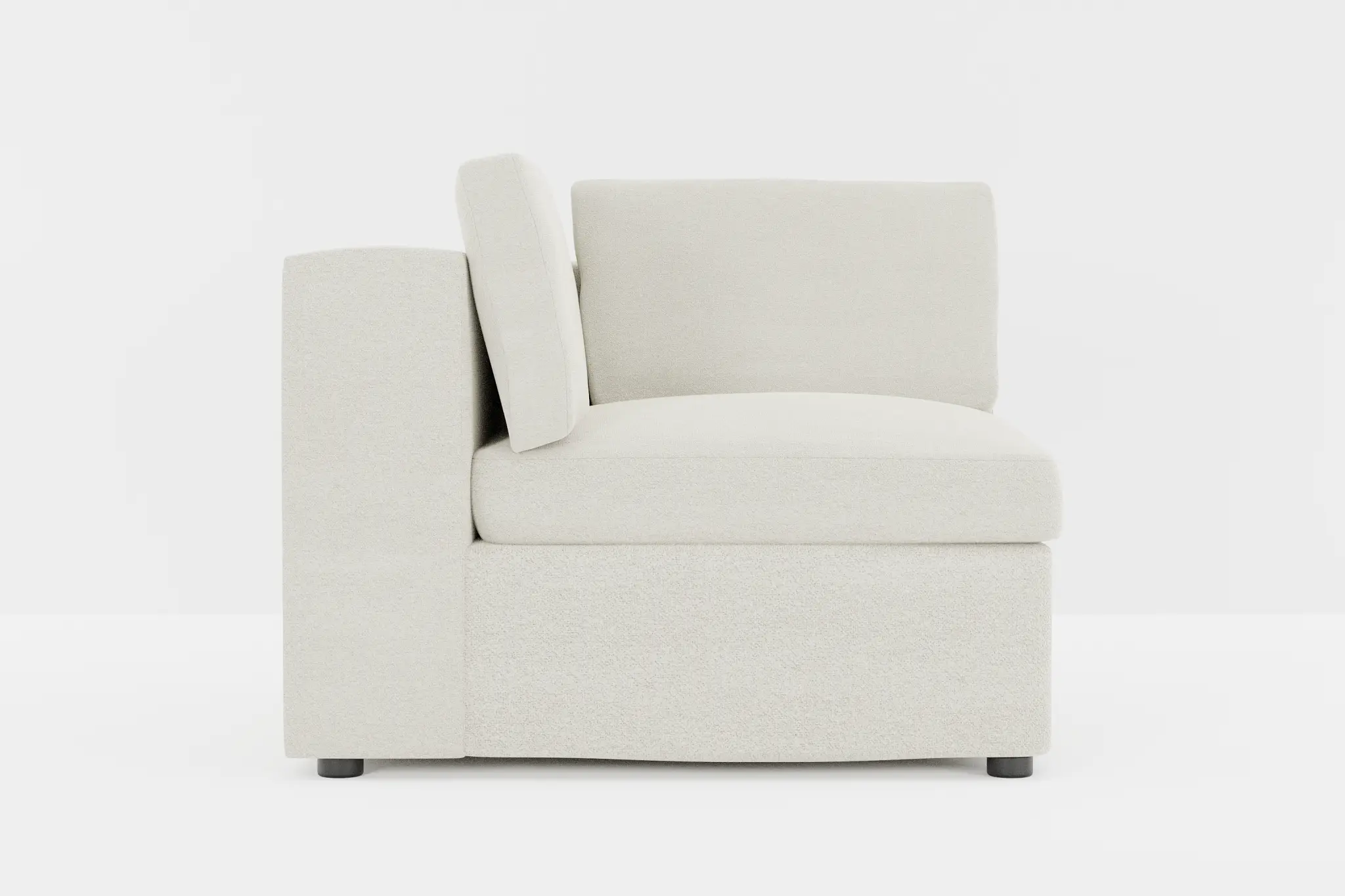 Destin Elite Ivory Fabric Corner Chair Destin Elite Ivory Fabric Corner Chair