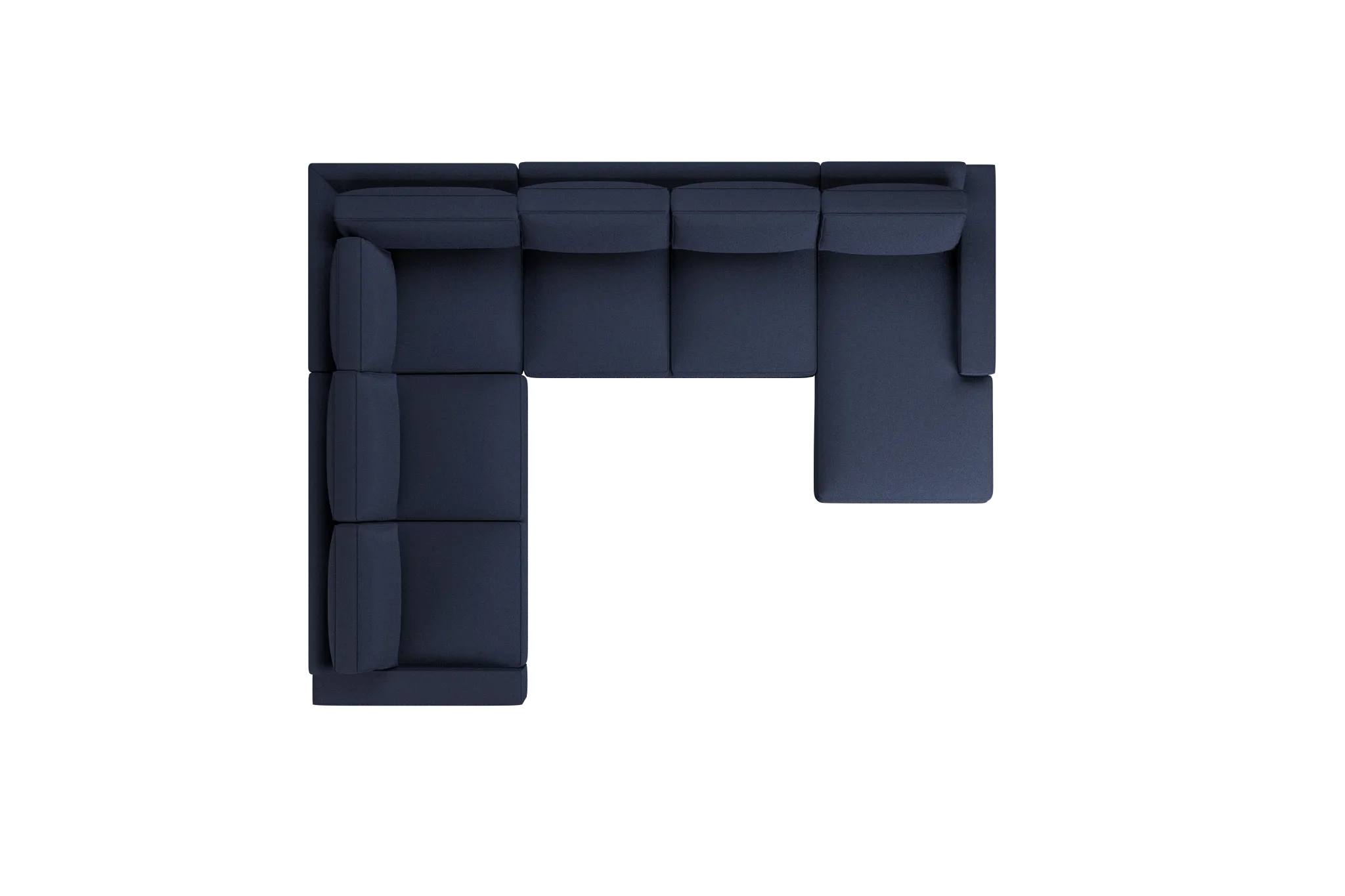 Edgewater Peyton Dark Blue Medium Right Chaise Sectional