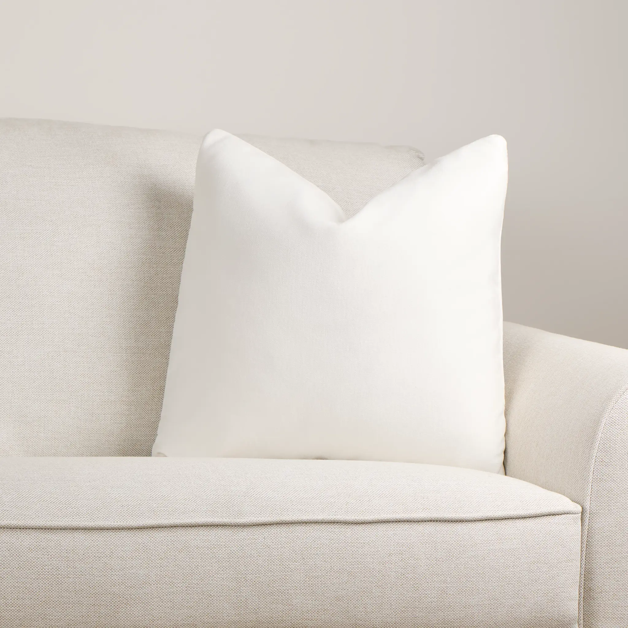Citymod White Fabric 20" Accent Pillow Citymod White Fabric 20" Accent Pillow