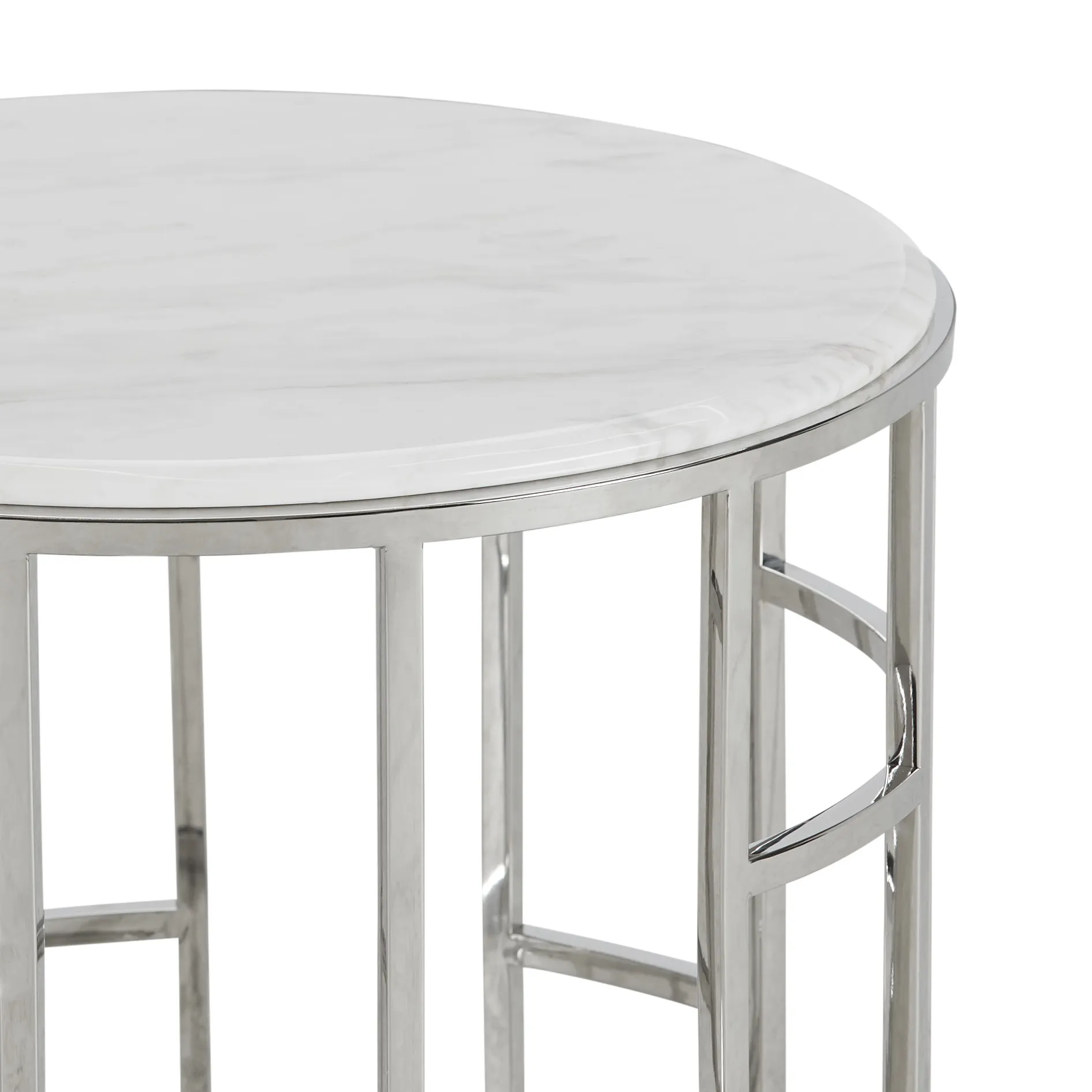 Koda Marble Round End Table