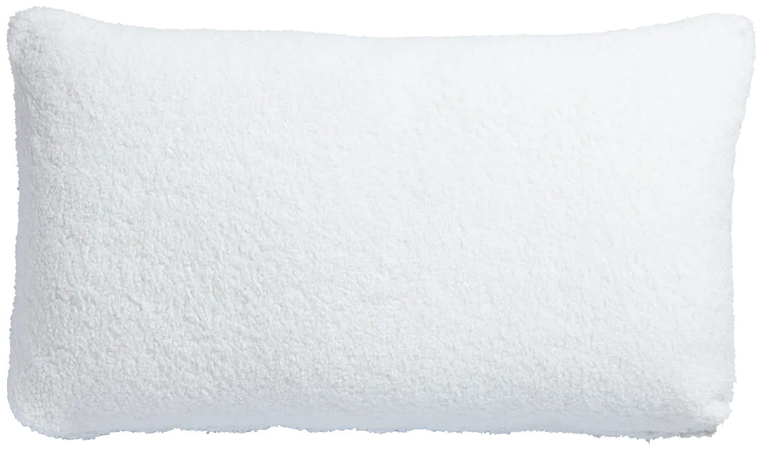 Henley White Lumbar Accent Pillow