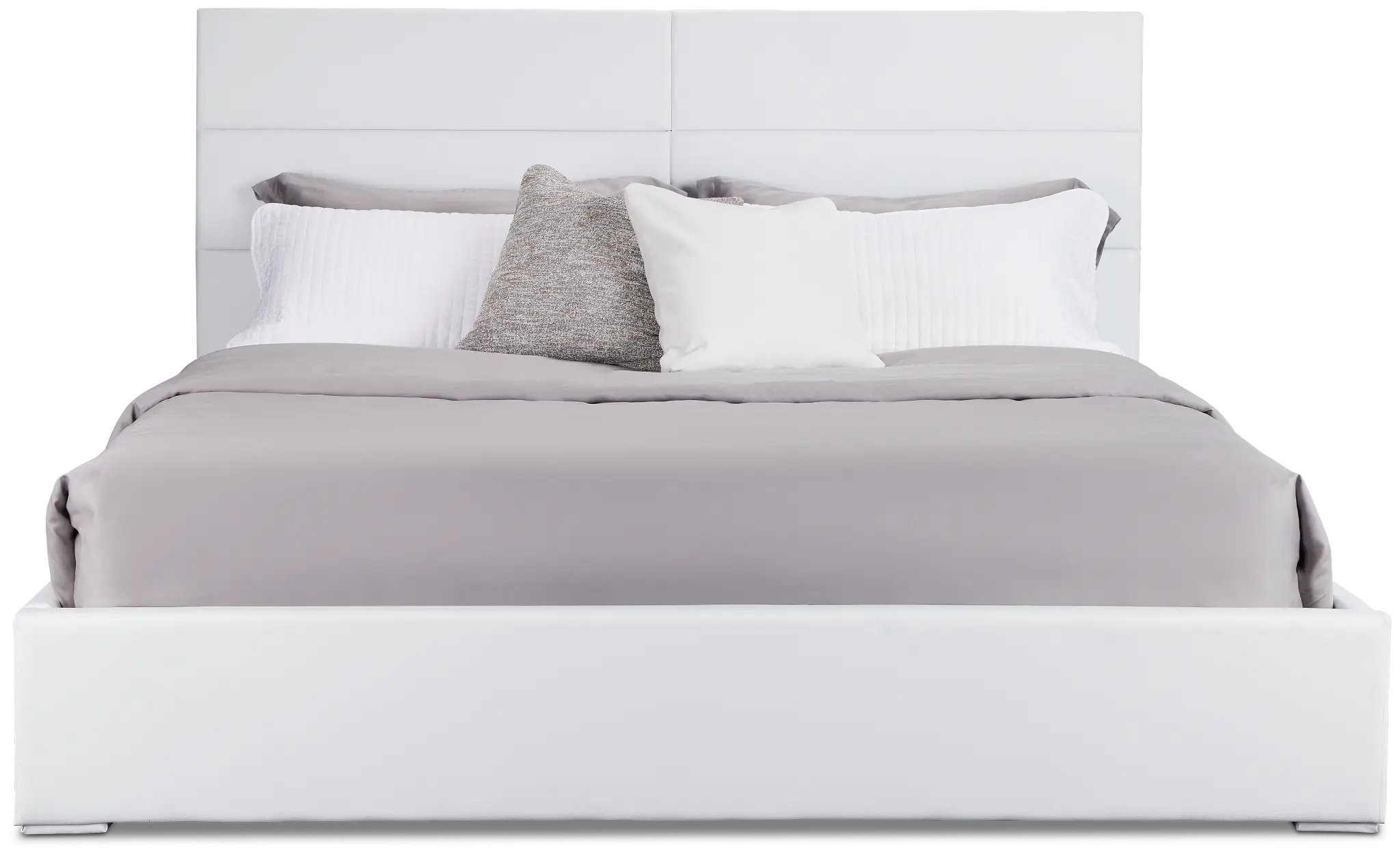 Doral White Uph Platform Bed Doral White Uph Platform Bed