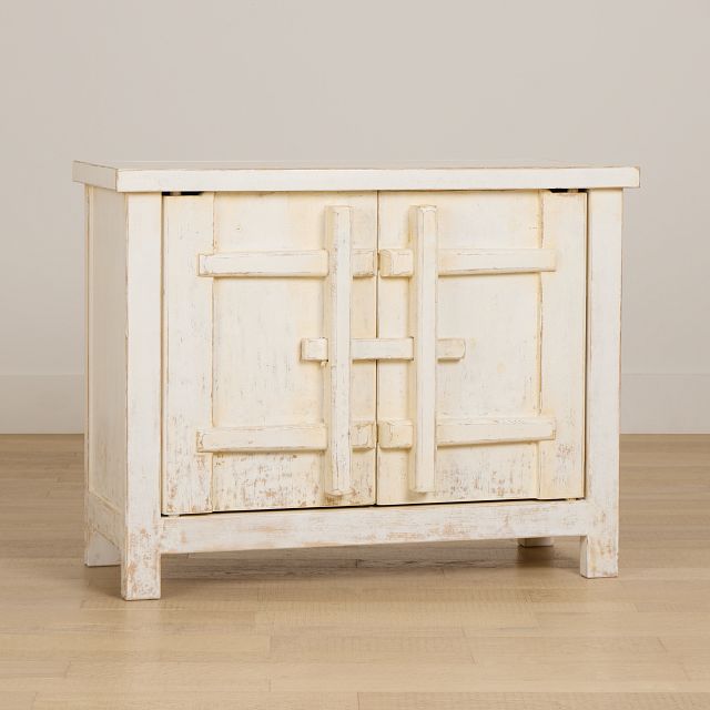 Theo White Two-door Cabinet