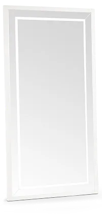 Bal Harbour White Floor Mirror
