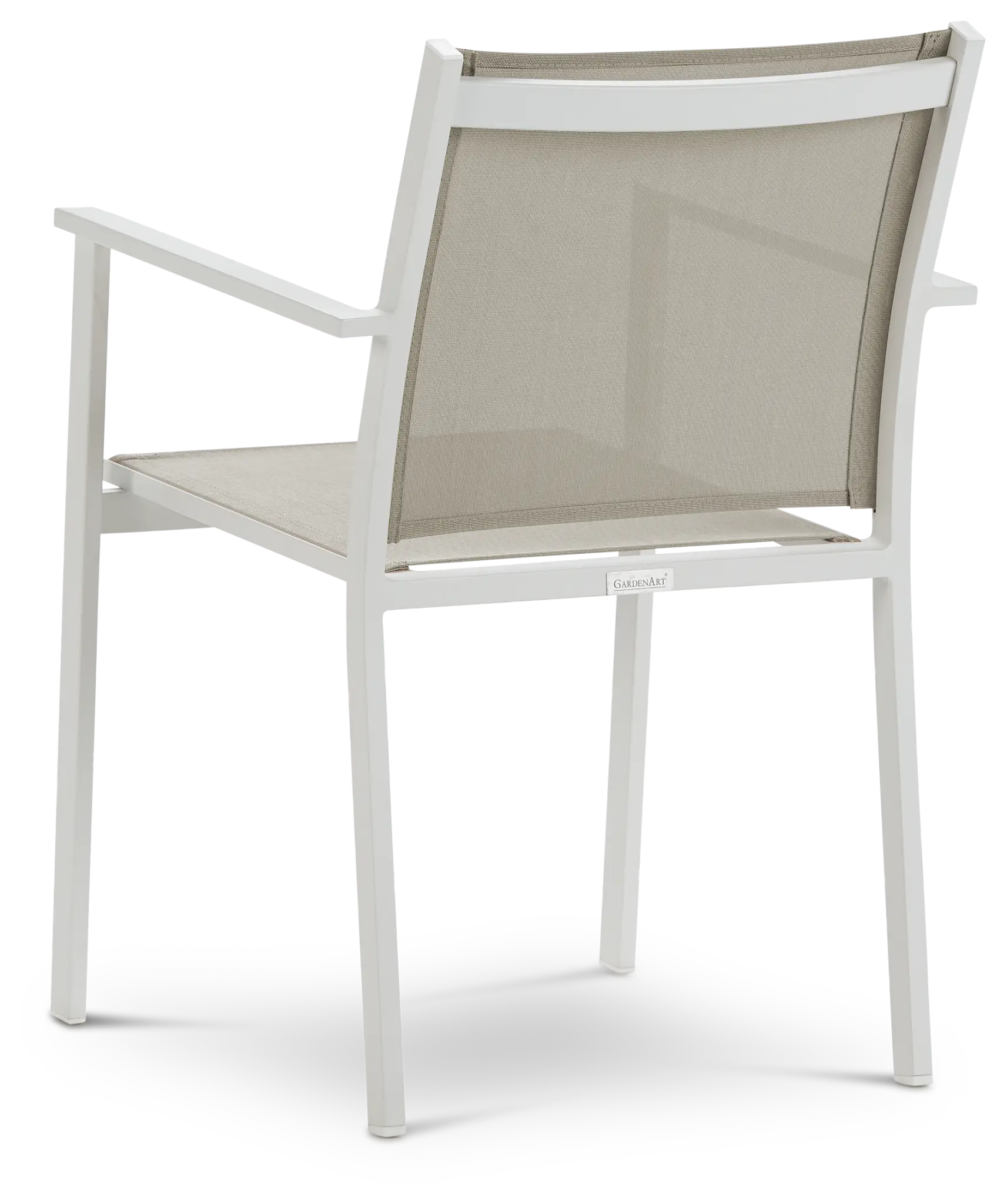 Aventura Champagne Aluminum Sling Arm Chair Aventura Champagne Aluminum Sling Arm Chair