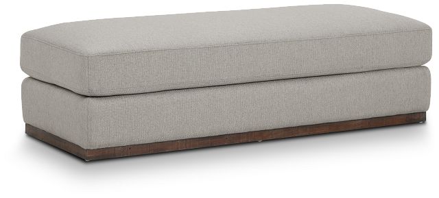 Mckenzie Light Gray Rect Ottoman