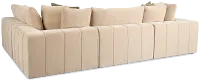 Cruz Light Beige Fabric 4-piece Modular Sectional