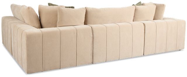 Cruz Light Beige Fabric 4-piece Modular Sectional