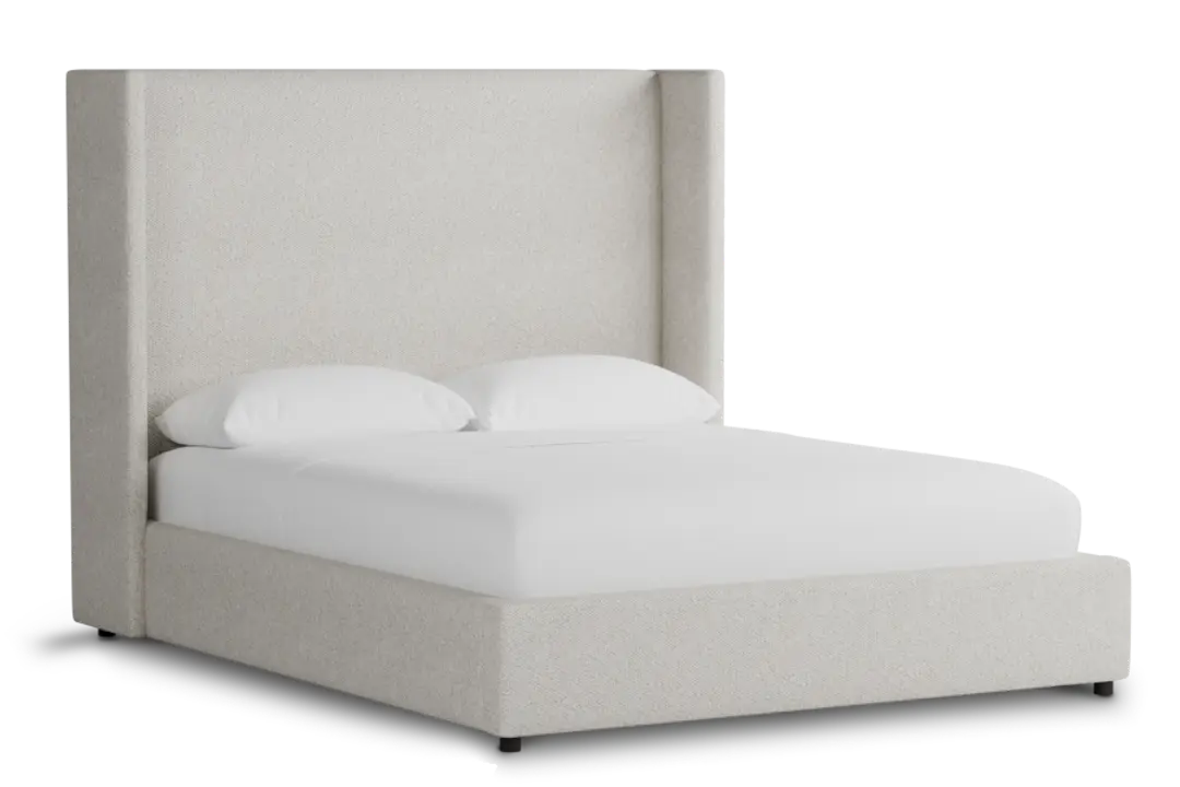 Captiva Gellar Beige 60" Upholstered Shelter Bed Captiva Gellar Beige 60" Upholstered Shelter Bed