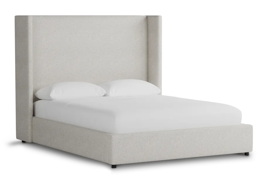 Captiva Gellar Beige 60" Upholstered Shelter Bed