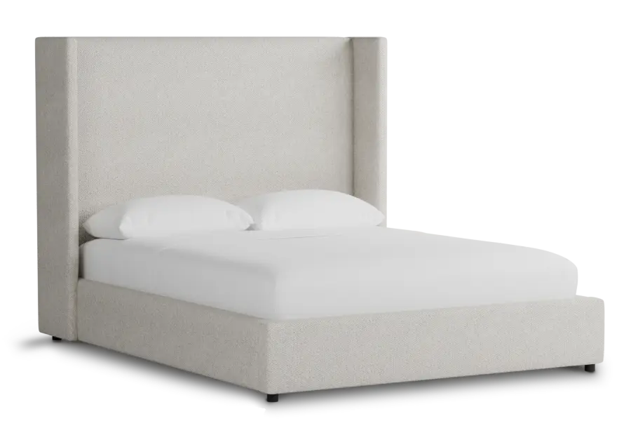 Captiva Gellar Beige 60" Upholstered Shelter Bed Captiva Gellar Beige 60" Upholstered Shelter Bed