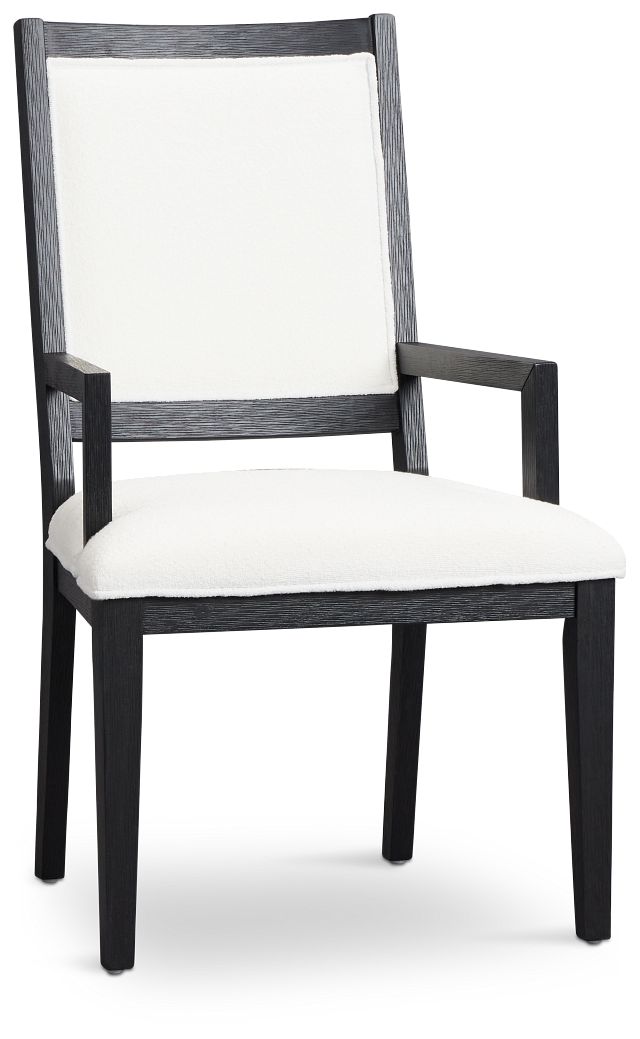 Alden Black Upholstered Arm Chair