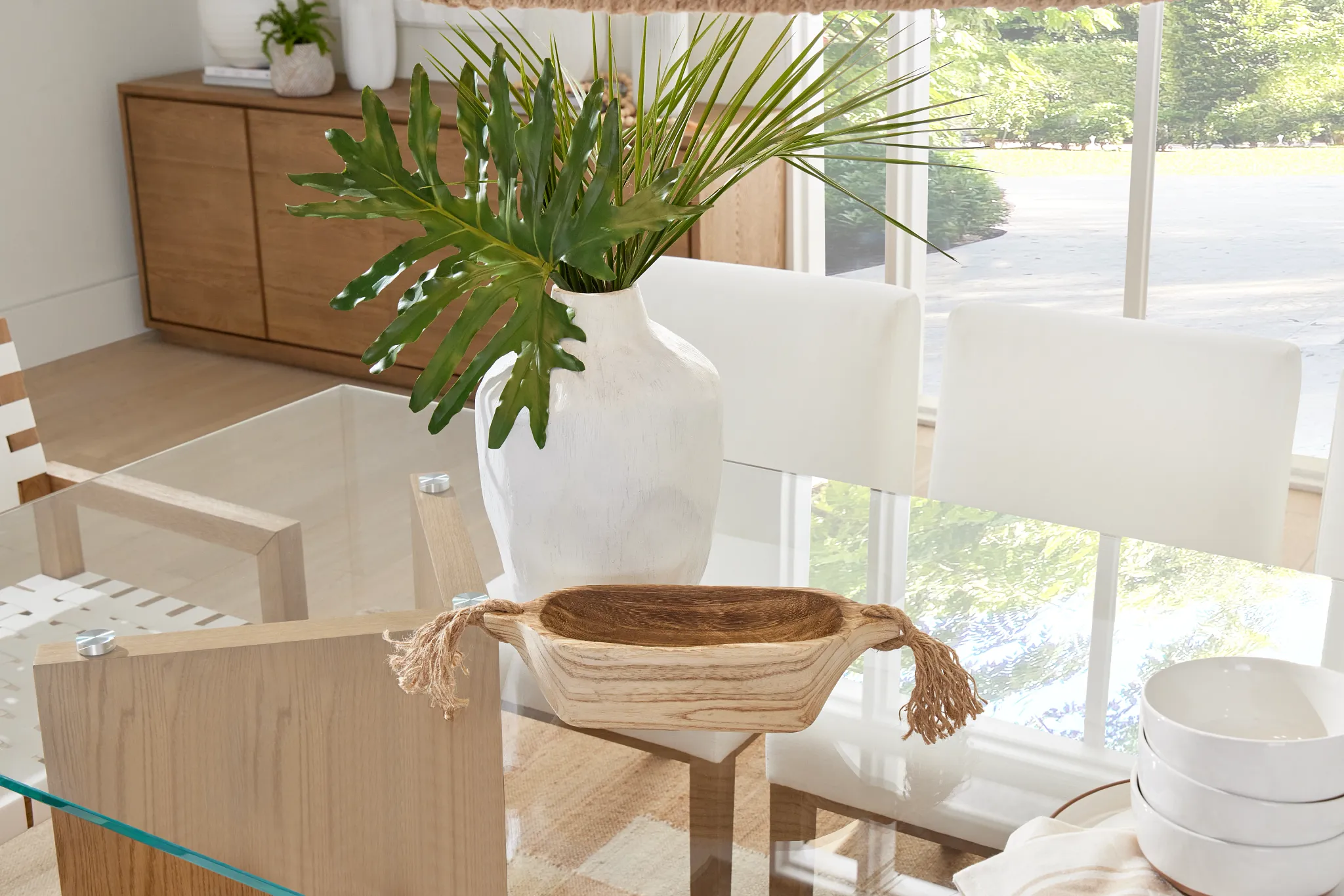 Haven Glass 80" Rectangular Table