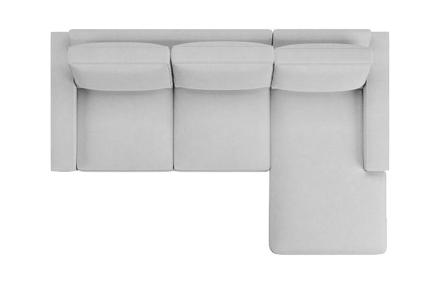 Edgewater Suave White Right Chaise Sectional