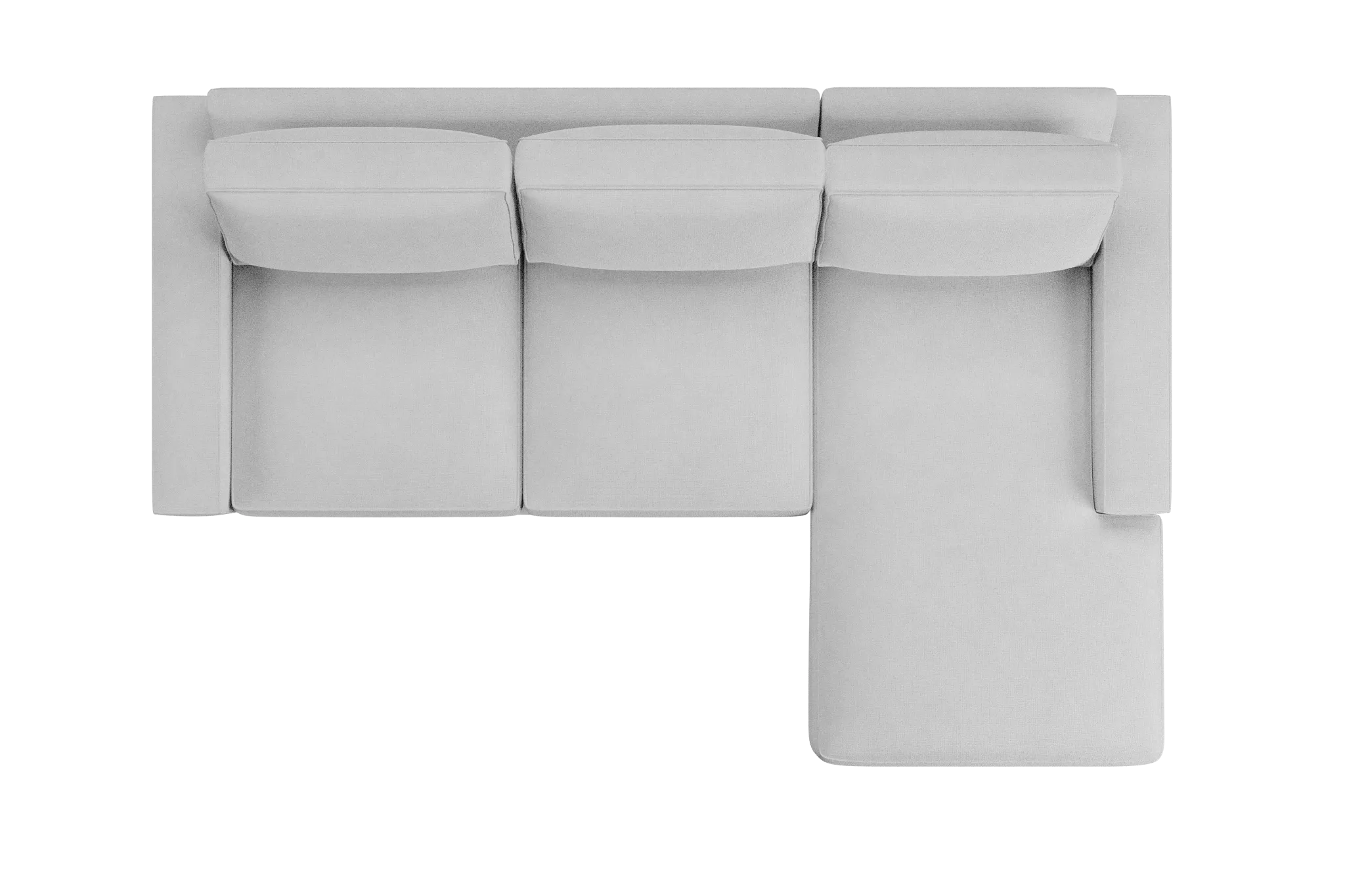 Edgewater Suave White Right Chaise Sectional