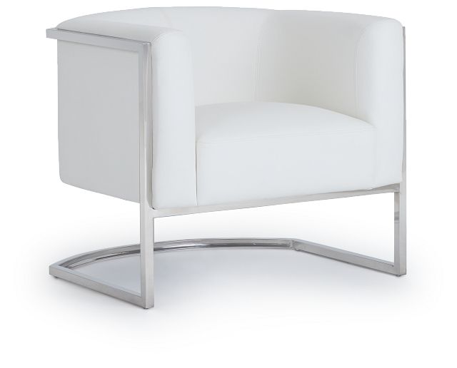 Hale White Micro Accent Chair (1)